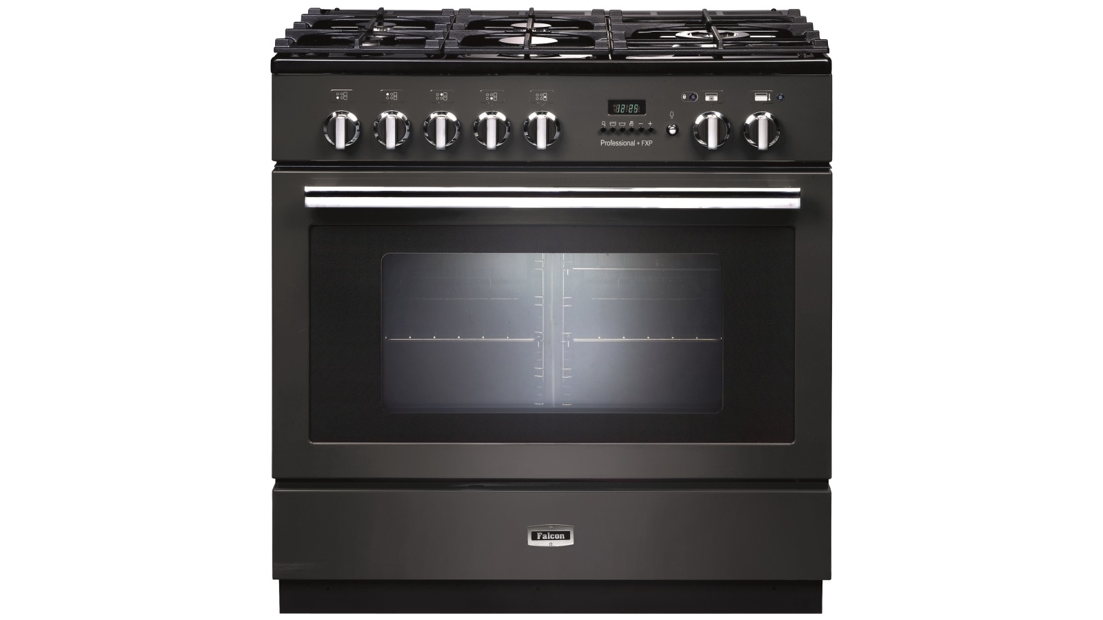 Falcon Professional+ FXP 900mm Pyrolytic Dual Fuel Freestanding Cooker - Slate/Chrome