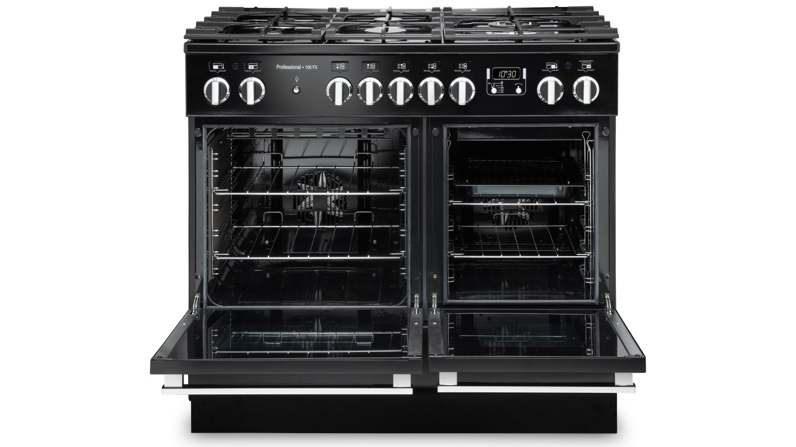 Falcon Professional+ FX 1000mm Chrome Fitting Dual Fuel Freestanding