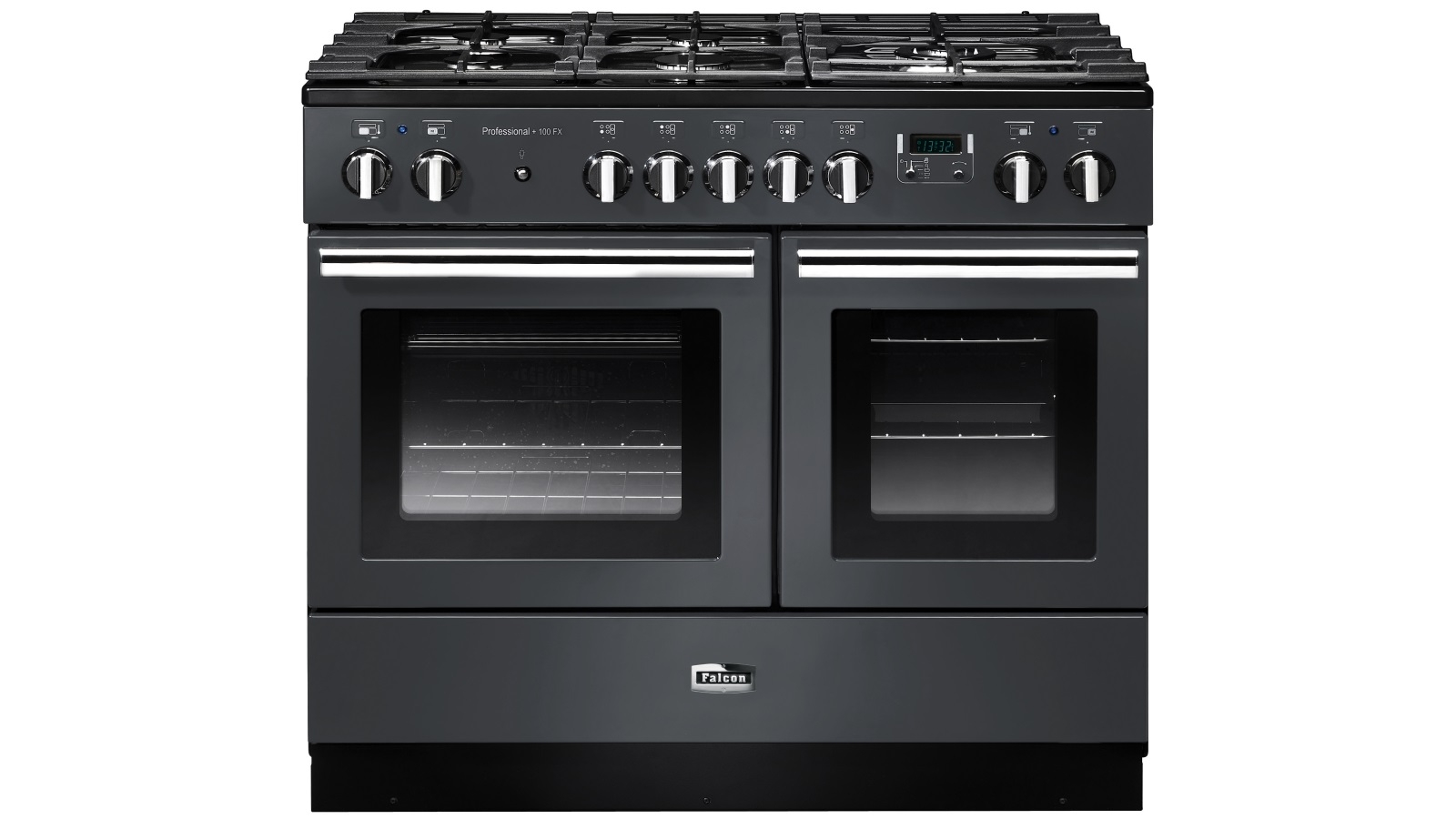 Falcon Professional+ FX 1000mm Chrome Fitting Dual Fuel Freestanding Cooker - Slate