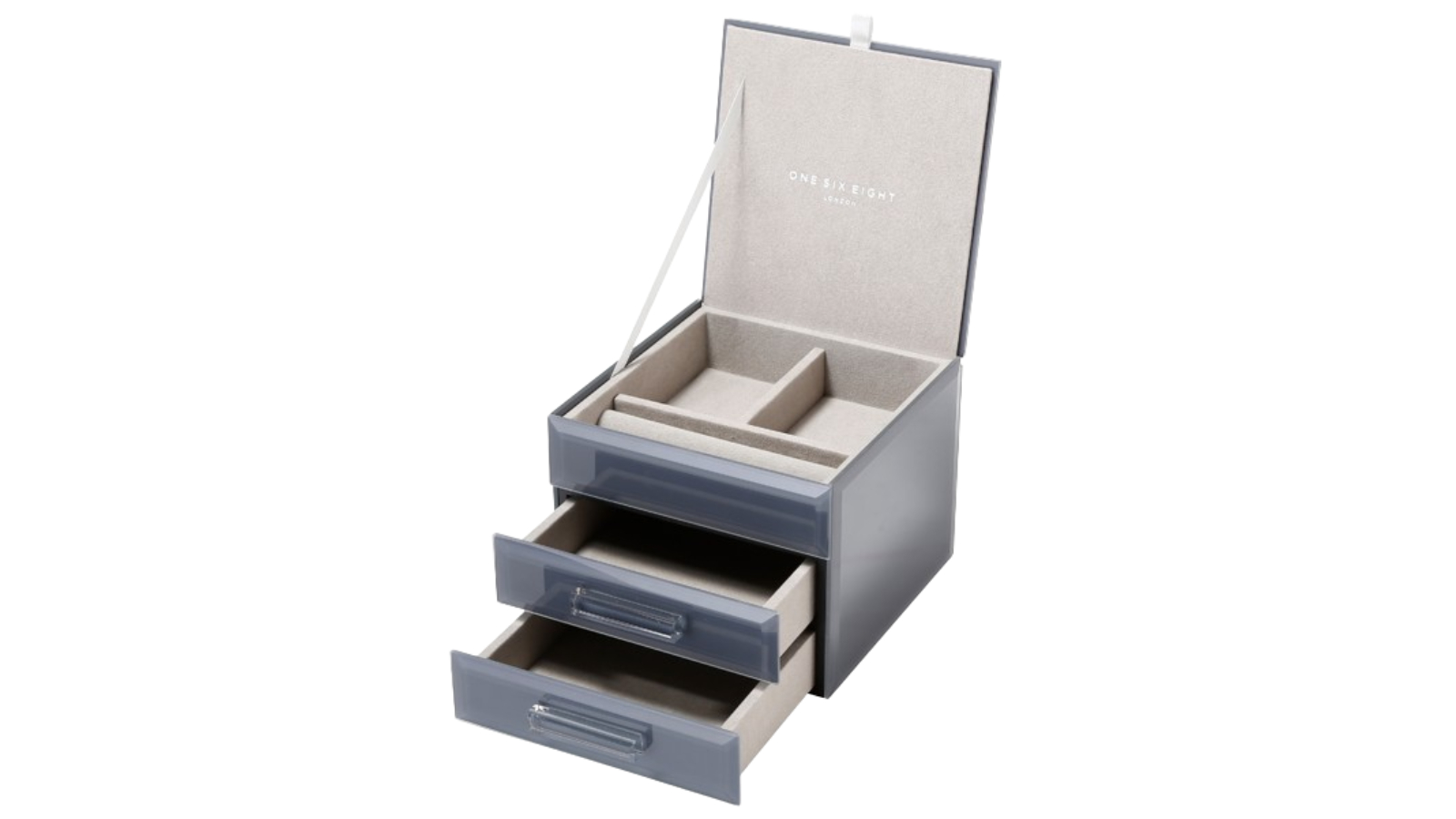 Osel Gabriella Grey Small Jewellery Box