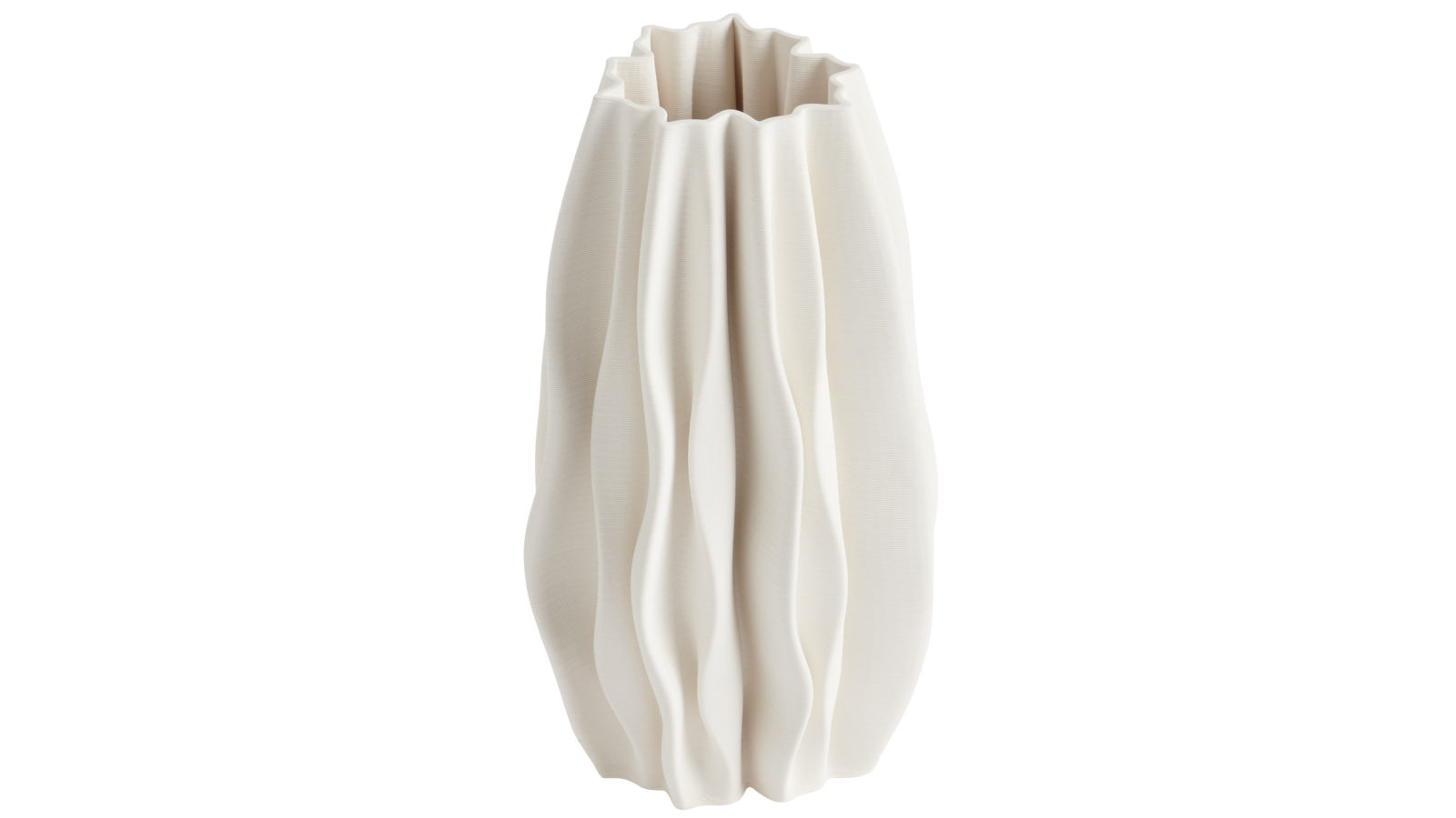 Fern 30cm White Vase