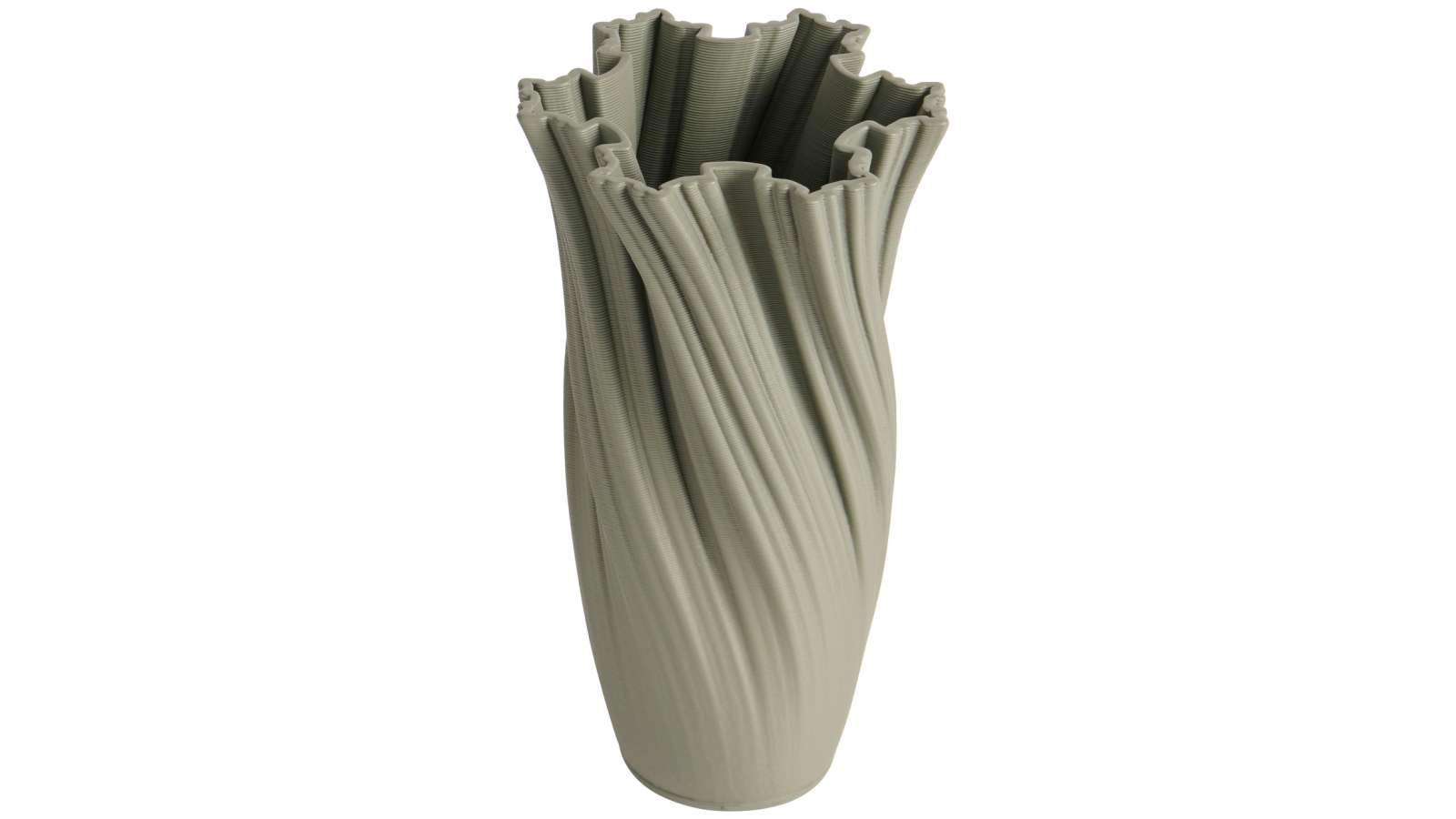 One Six Eight London (Osel) Ivy 24cm Olive Green Vase