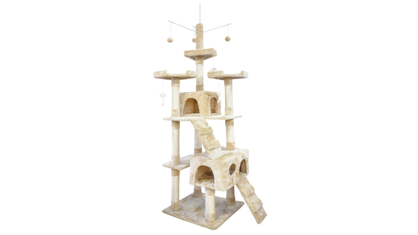 PaWz 2.1m Scratching Tree Tower - Cream