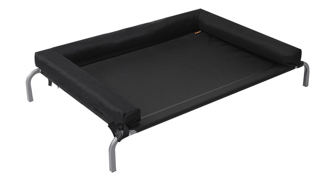 PaWz Elevated Pet Bed Dog Puppy Cat Trampoline Hammock Raised Heavy Duty Black - Large
