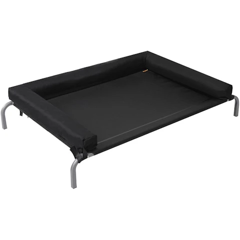 PaWz Elevated Pet Bed Dog Puppy Cat Trampoline Hammock Raised Heavy Duty Black - Large