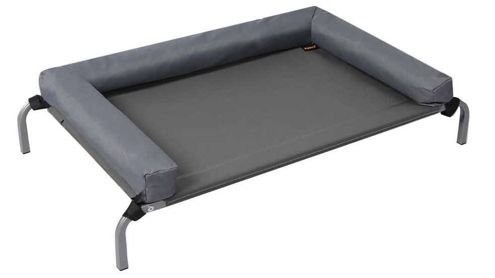 PaWz Elevated Pet Bed Dog Puppy Cat Trampoline Hammock Raised Heavy Duty Grey - Large