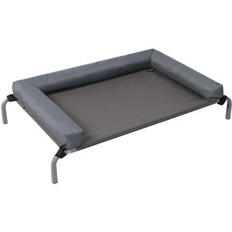 PaWz Elevated Pet Bed Dog Puppy Cat Trampoline Hammock Raised Heavy Duty Grey - Medium