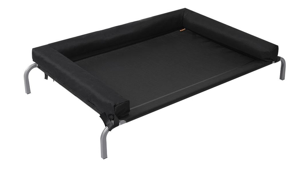 PaWz Elevated Pet Bed Dog Puppy Cat Trampoline Hammock Raised Heavy Duty Black - Medium