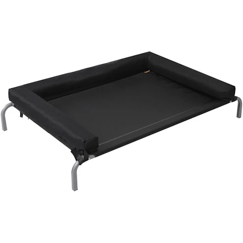 PaWz Elevated Pet Bed Dog Puppy Cat Trampoline Hammock Raised Heavy Duty Black - Extra Large