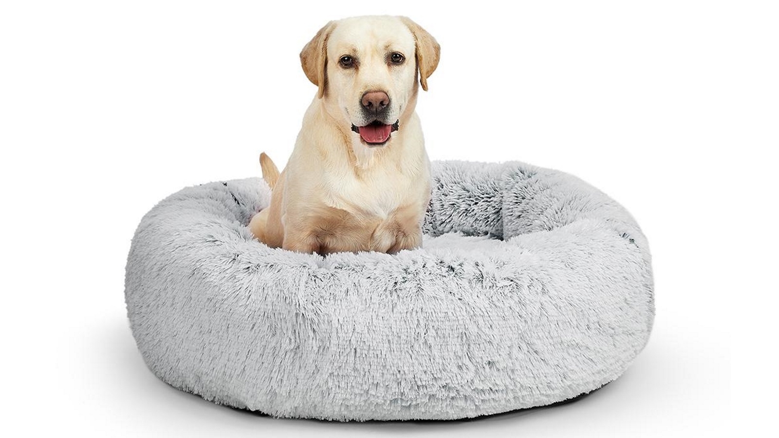 PaWz Extra X-Large Replaceable Cover For Donut Nest Plush Dog Bed  - Charcoal
