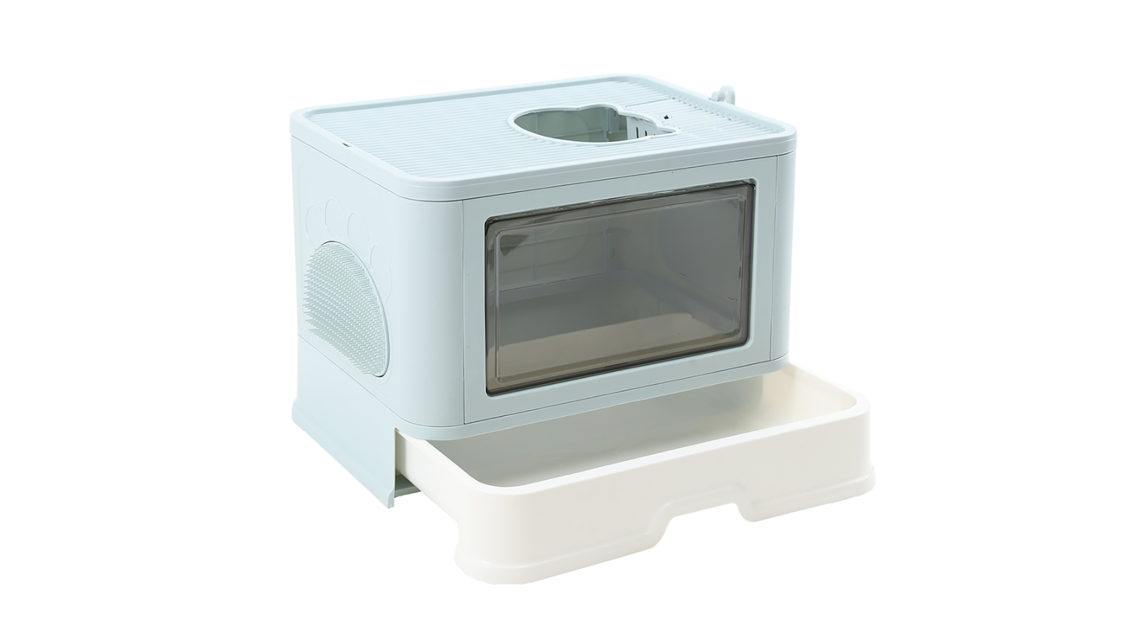 PaWz Foldable & Enclosed Cat Litter Box - Green