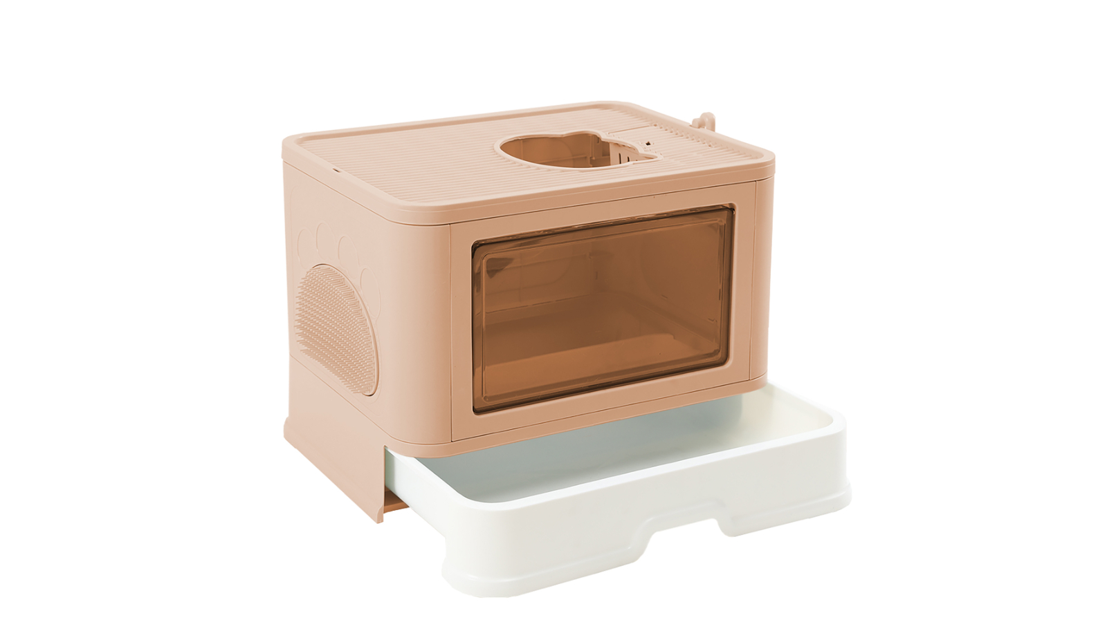 PaWz Foldable & Enclosed Cat Litter Box - Pink