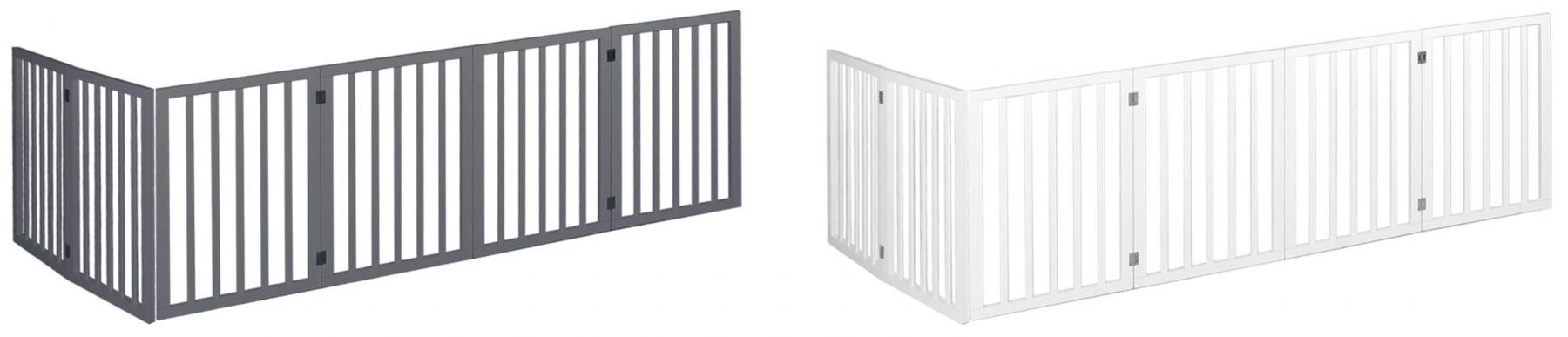 PaWz Wooden Pet Gate Fence - 6 Panels 