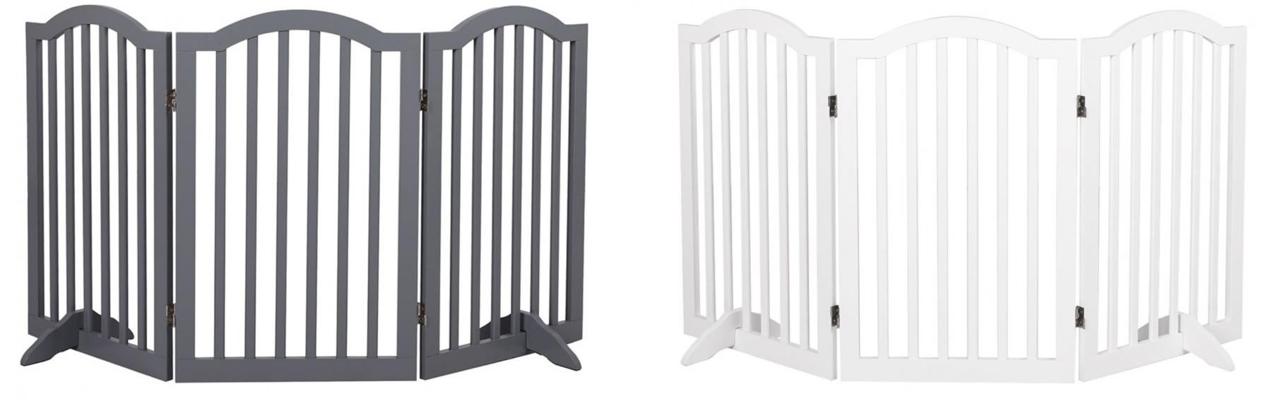 PaWz Wooden Pet Gate Fence - 3 Panels