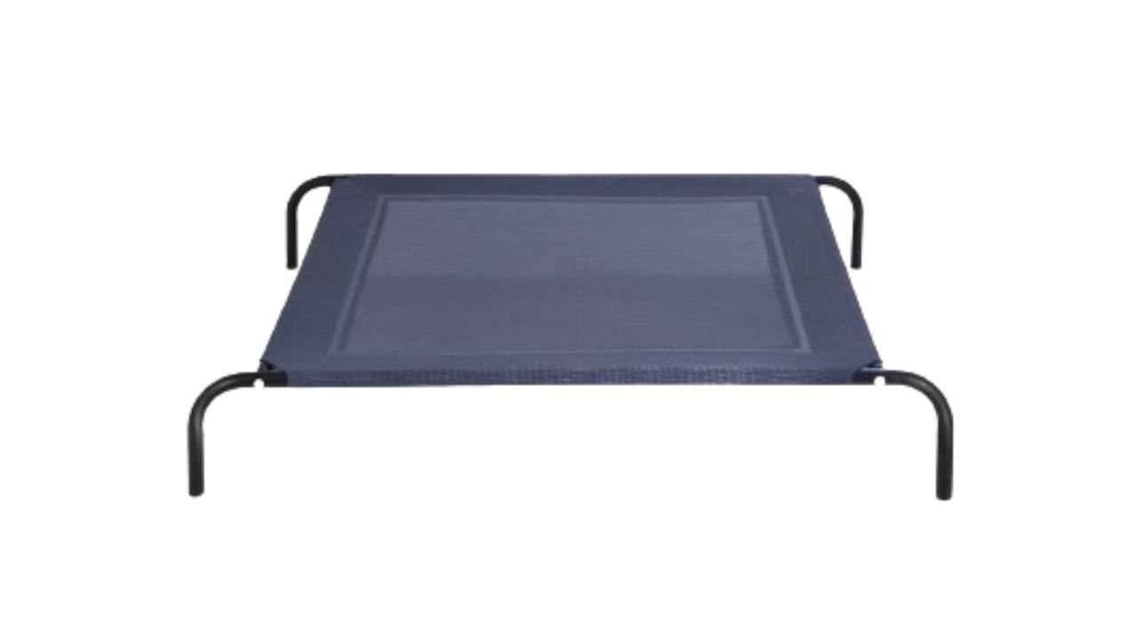 Costway Heavy-Duty Steel Frame Elevated Dog Bed Indoor Outdoor - Dark Grey