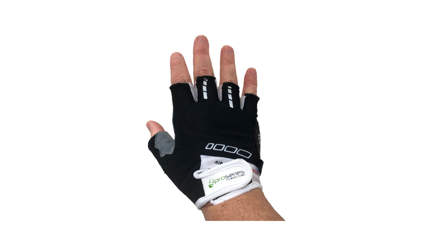 Pro Series Easy-Off Padded Gel Bicycle Gloves with Finger Tab - Small-X-Large