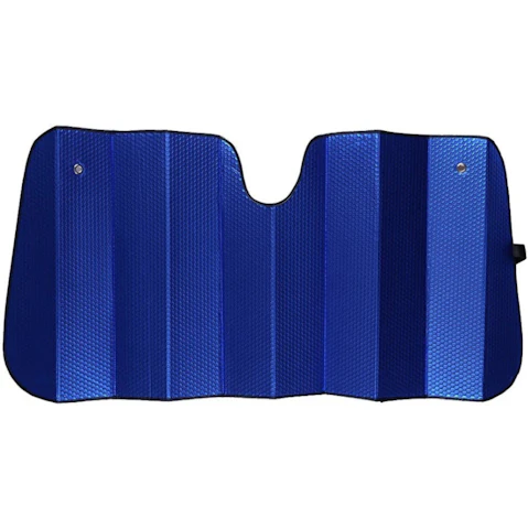 My Car Premium Car Sunshade - Matt Blue