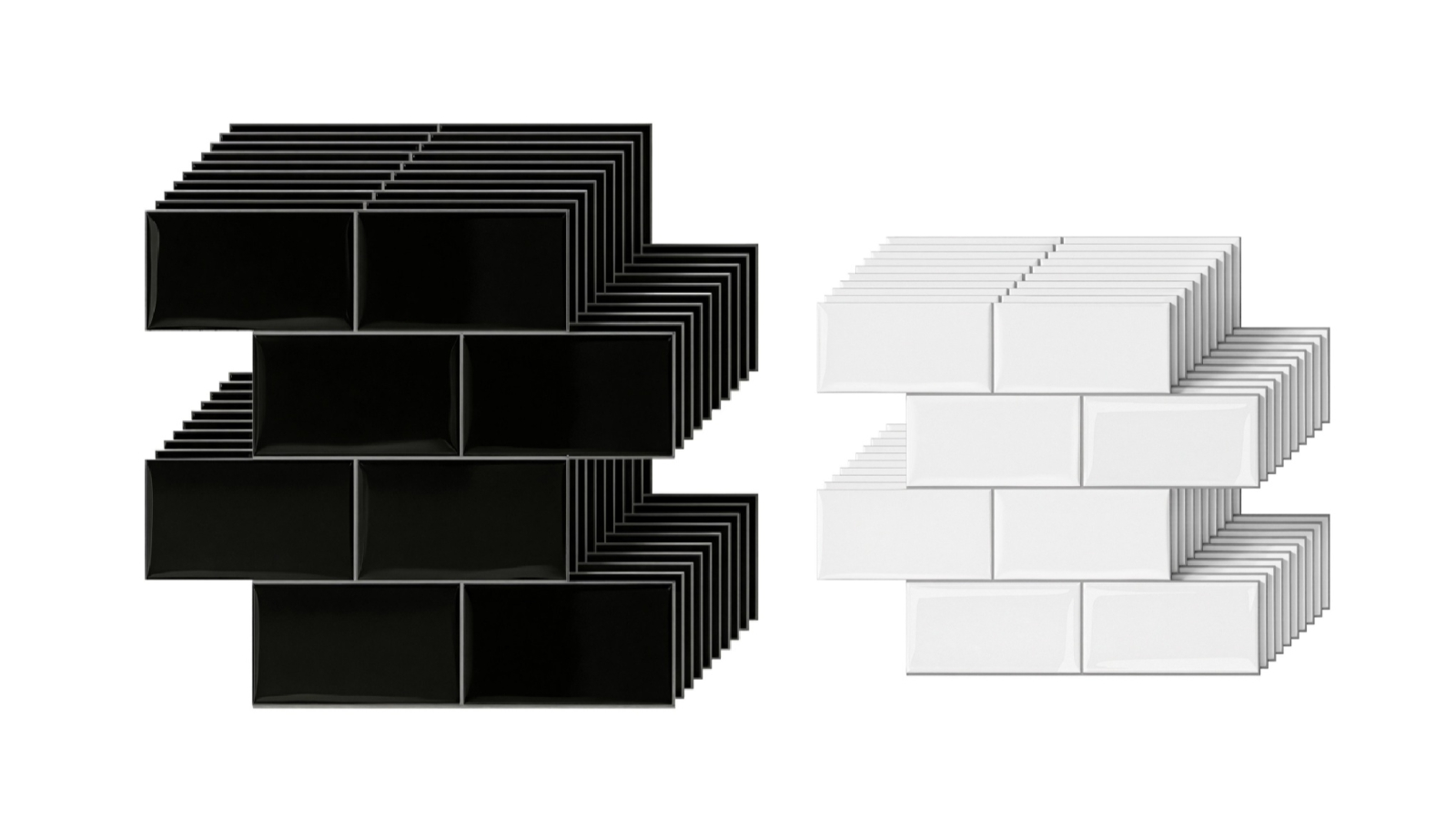 Artiss 10 Sheets Self-Adhesive Subway Backsplash 3D Peel and Stick Wall Tiles