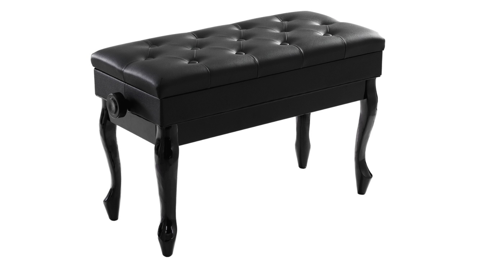 Alpha Adjustable Height Classic Leg Keyboard Piano Bench Stool