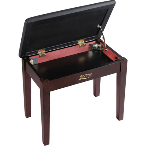 Alpha Piano Bench Stool with Storage