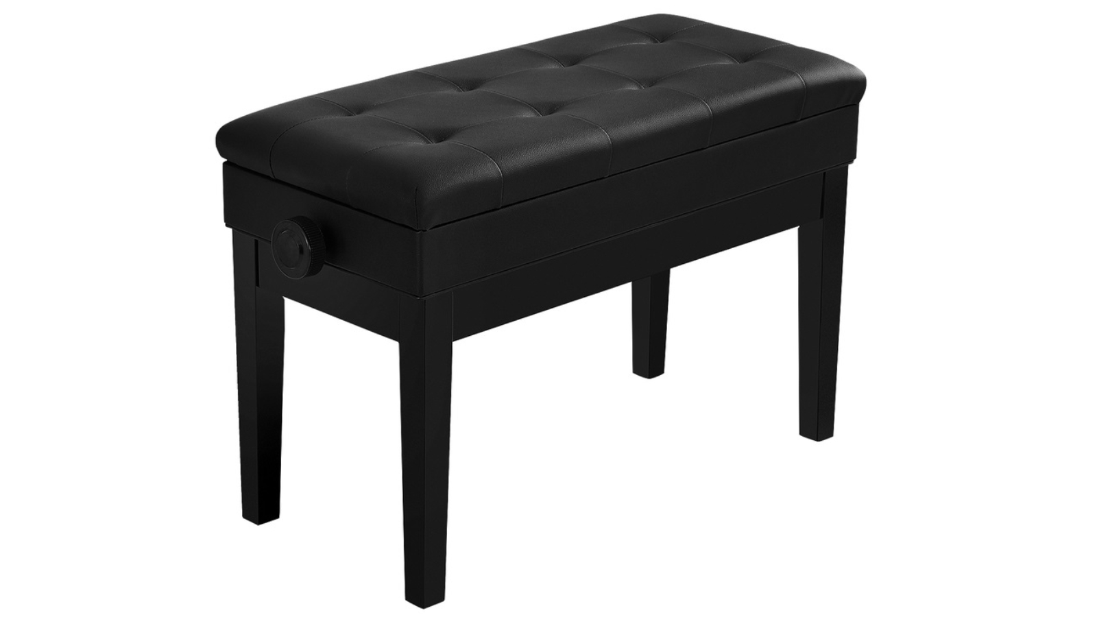 Alpha Adjustable Height Straight Leg Keyboard Piano Bench Stool