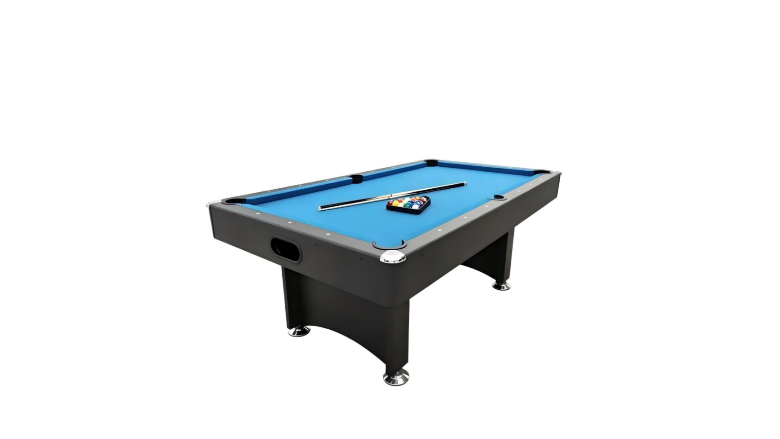 TOPONE 8ft Modern Design Pool Table with Return Ball System - Blue