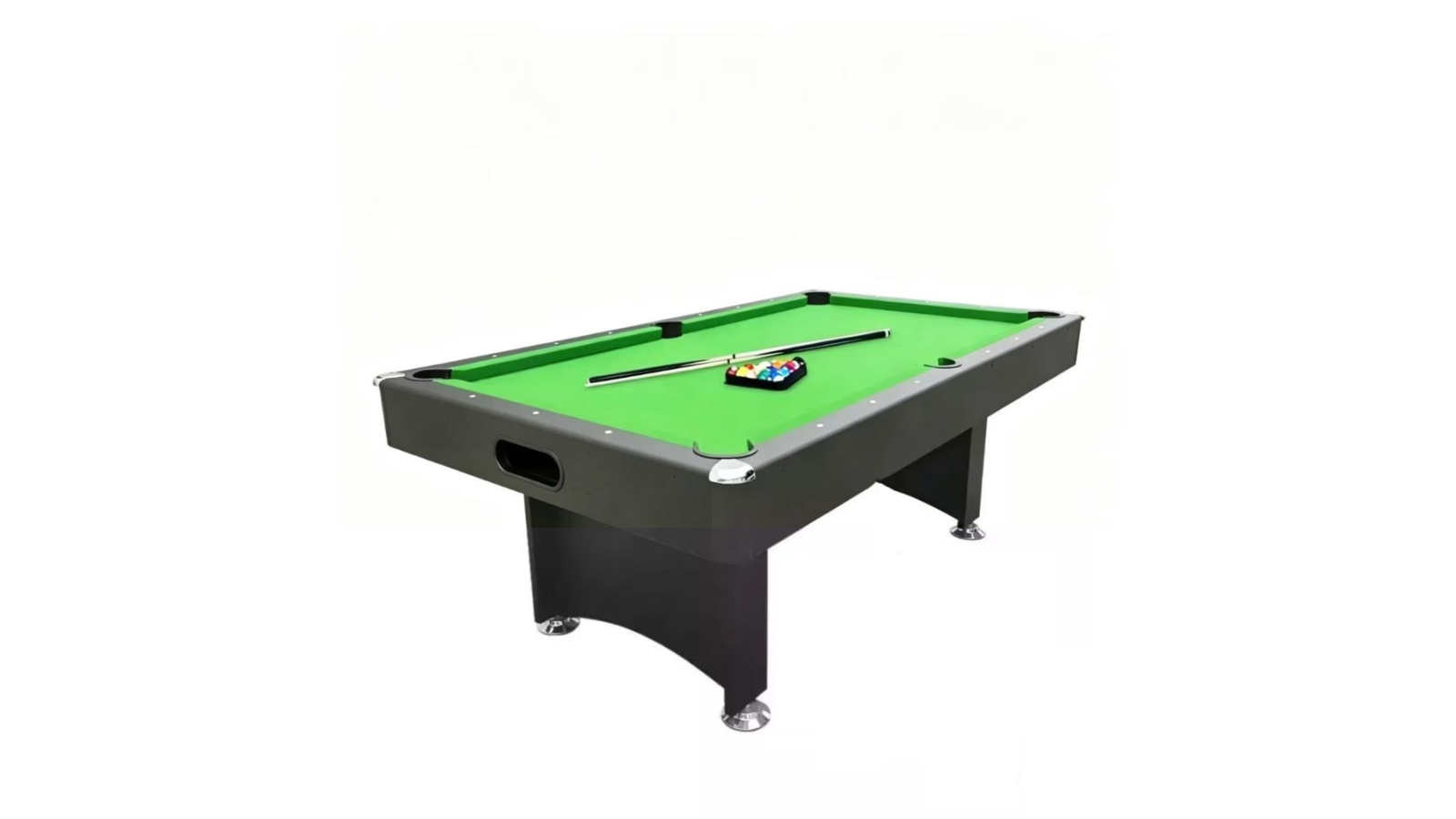 TOPONE 8ft Modern Design Pool Table with Return Ball System - Green