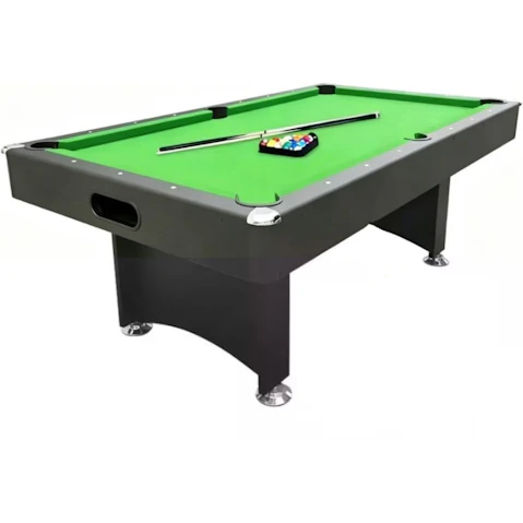 TOPONE 8ft Modern Design Pool Table with Return Ball System - Green