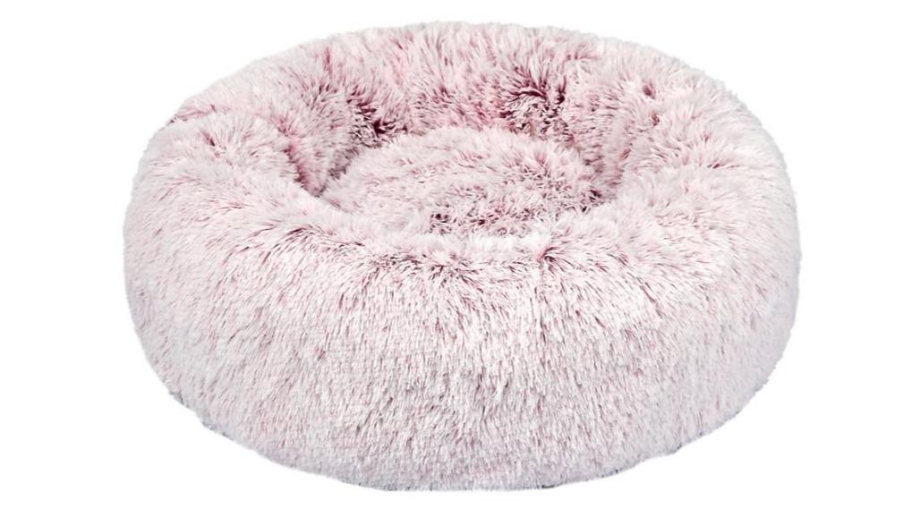 PaWz Large Soft Plush Pet Bed Calming Mat - Pink