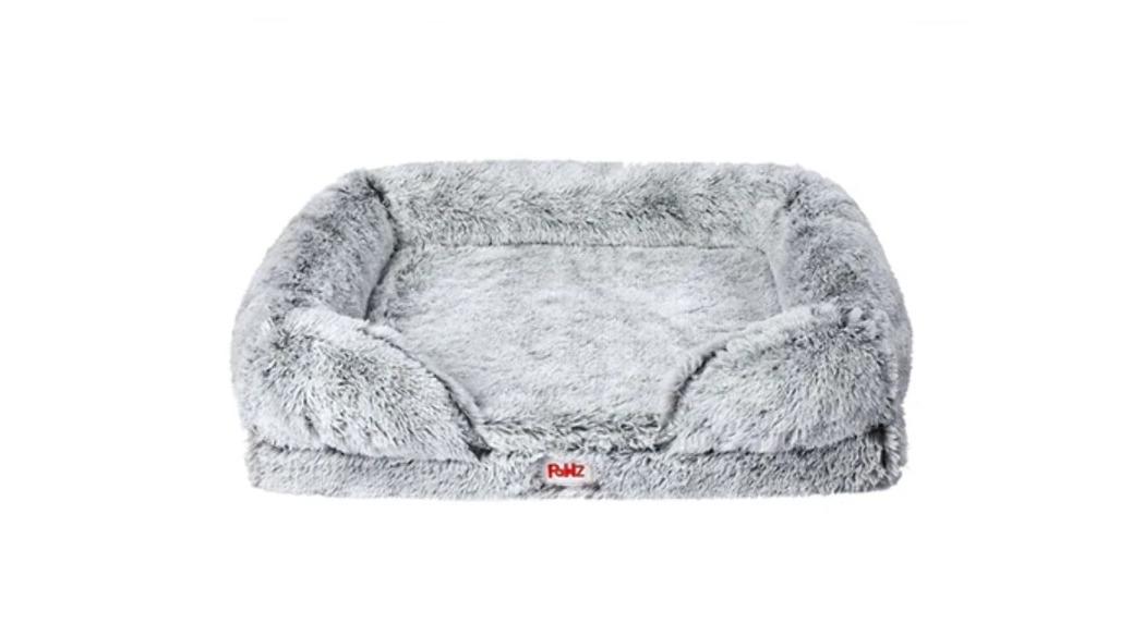PaWz Grey Memory Foam Pet Claming Bed Orthopedic Sofa - Medium 