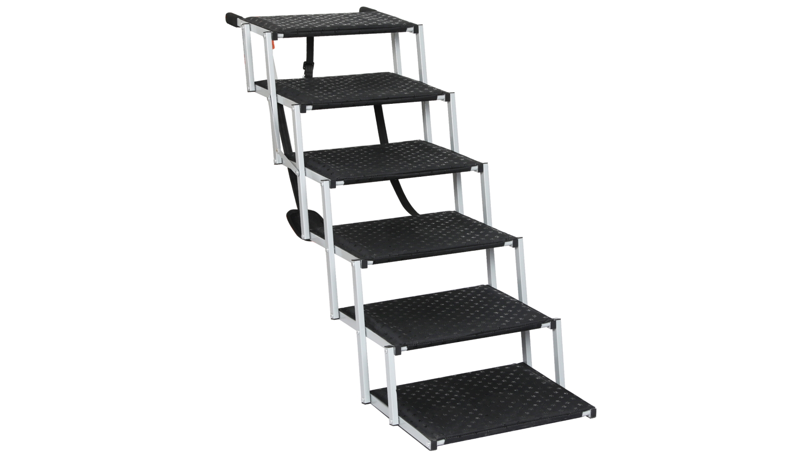 PaWz 6-Step Foldable Iron Pet Ramp - Black
