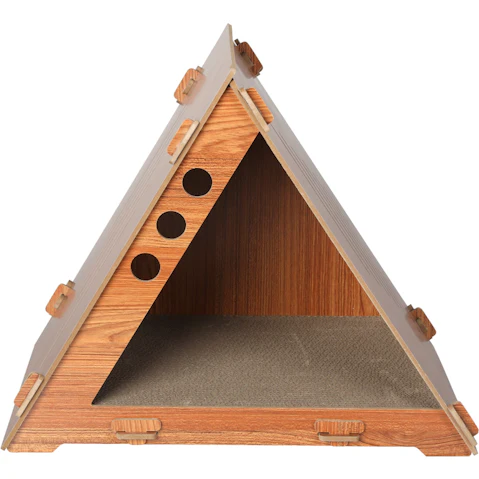 PaWz Type C Cat Wooden Scratching House