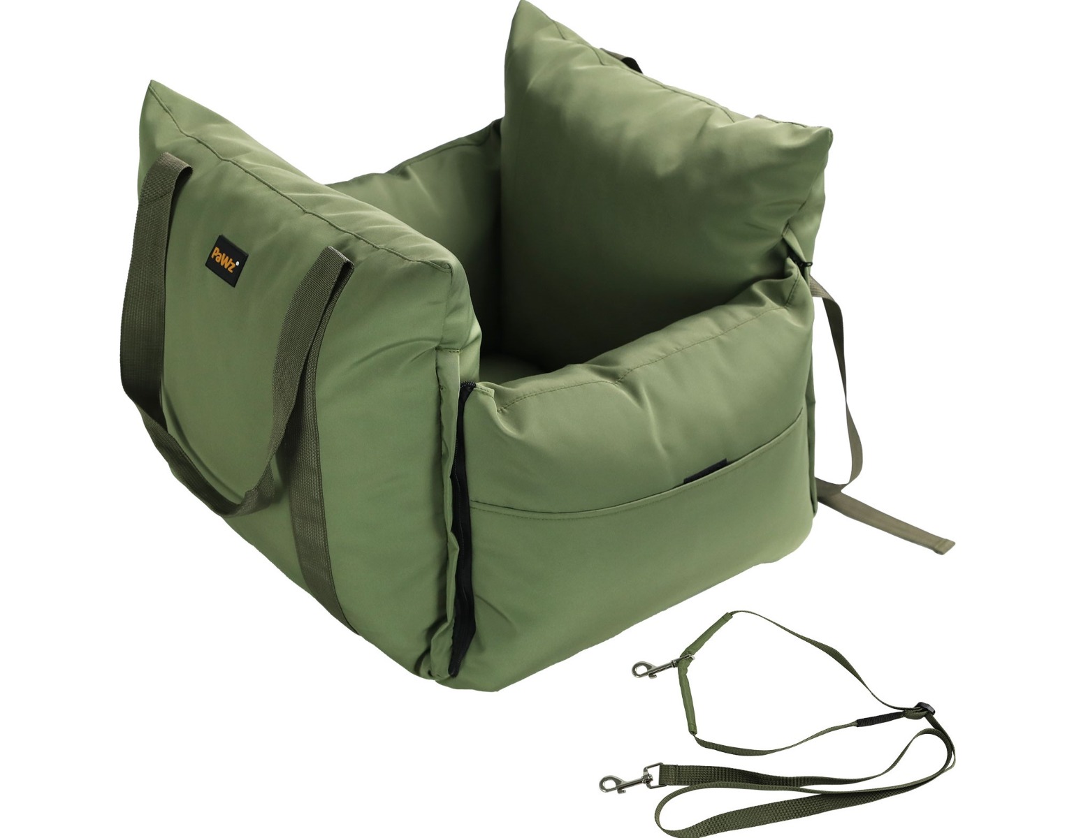 Pawz Hand-carry Washable Dog Booster Belt Car Seat - Green