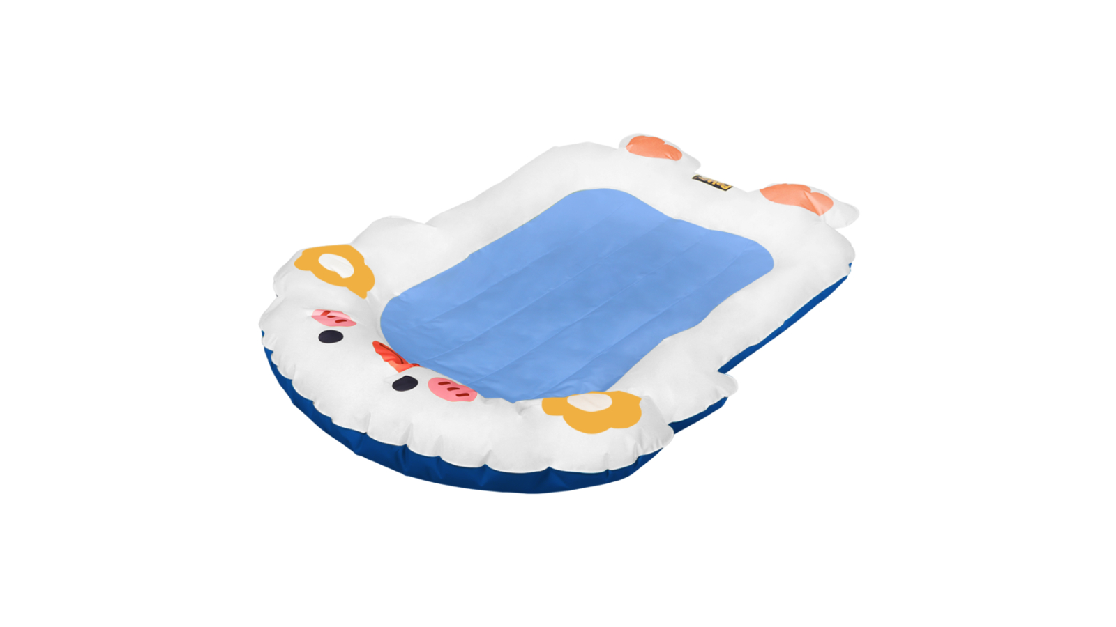PaWz Human Size Pet Cooling Bed - White/Blue