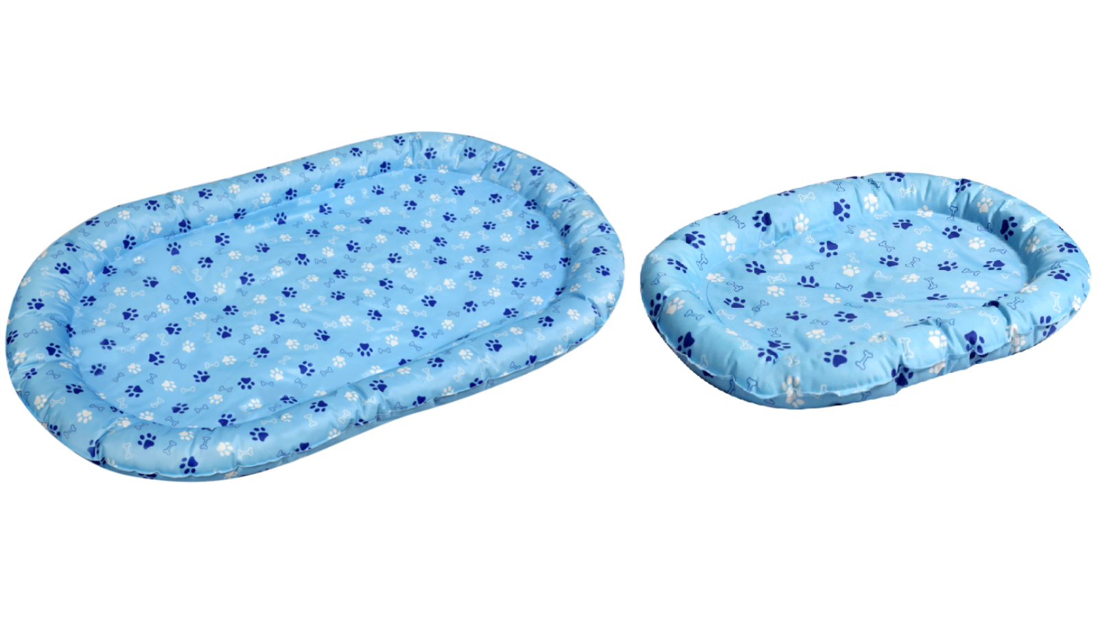 PaWz Blue Oval Pet Cooling Bed