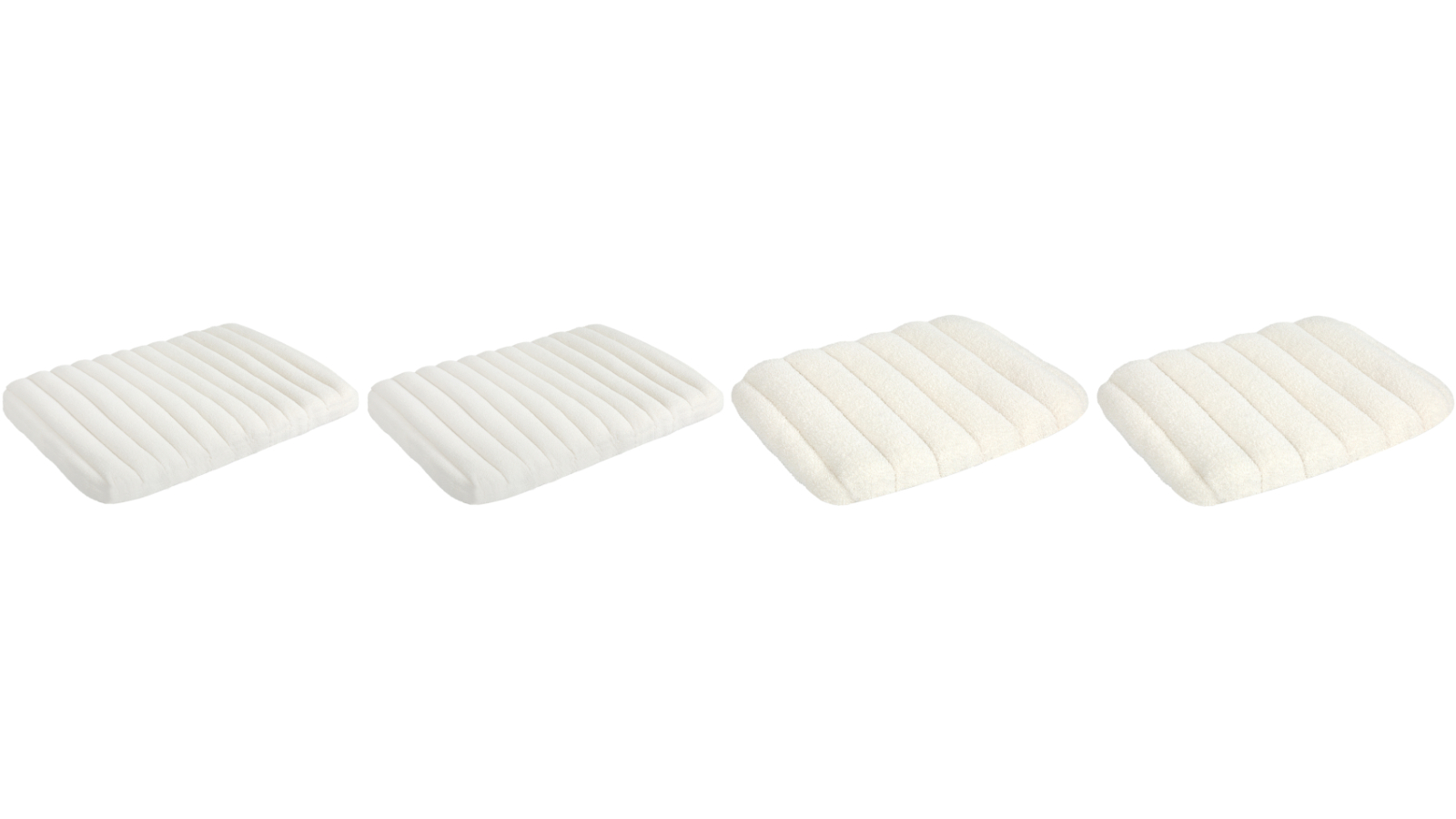 PaWz White Orthopedic Dog Bed with Removable Cover