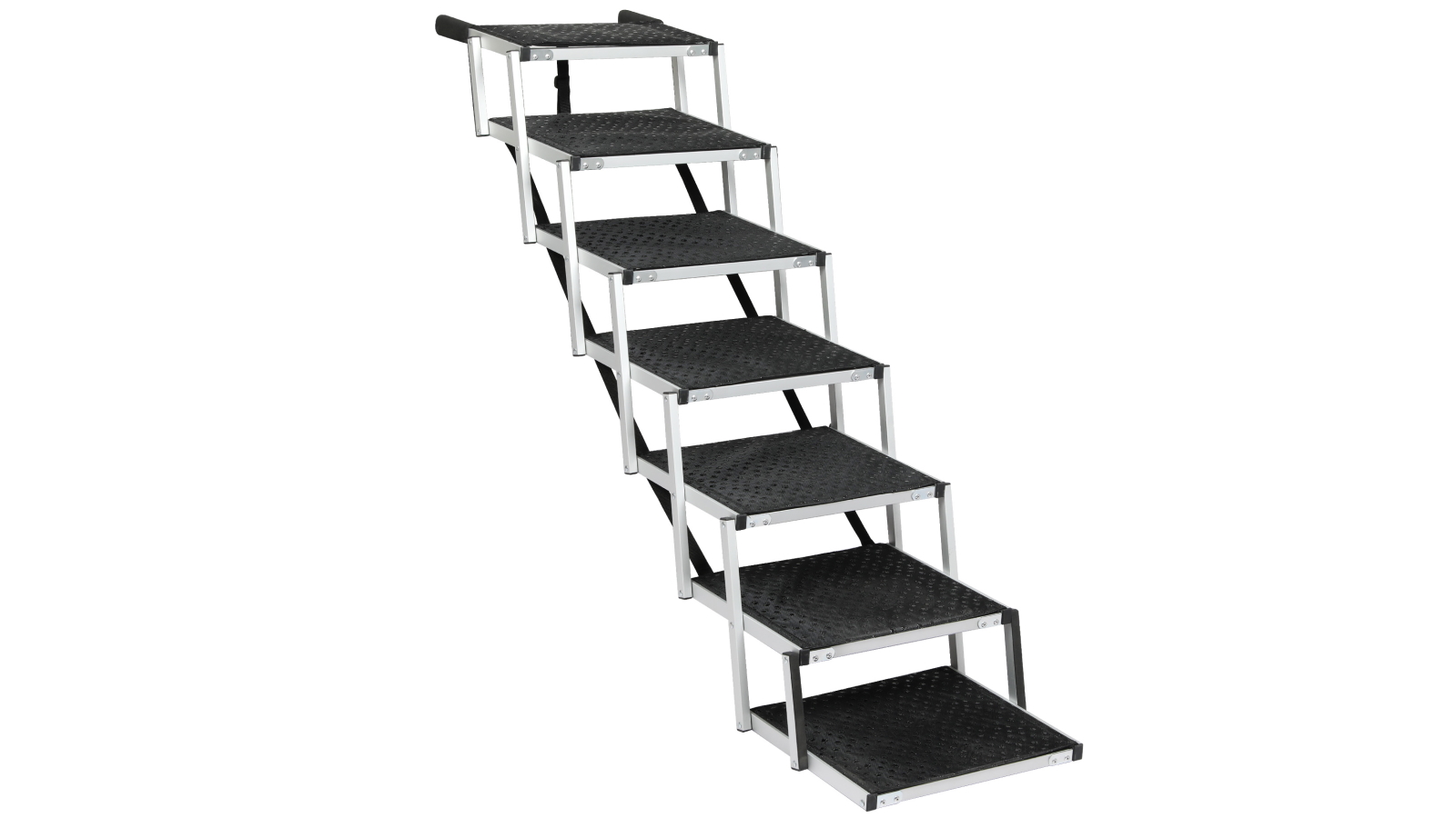 PaWz 7 Steps Foldable Pet Ramp - Black