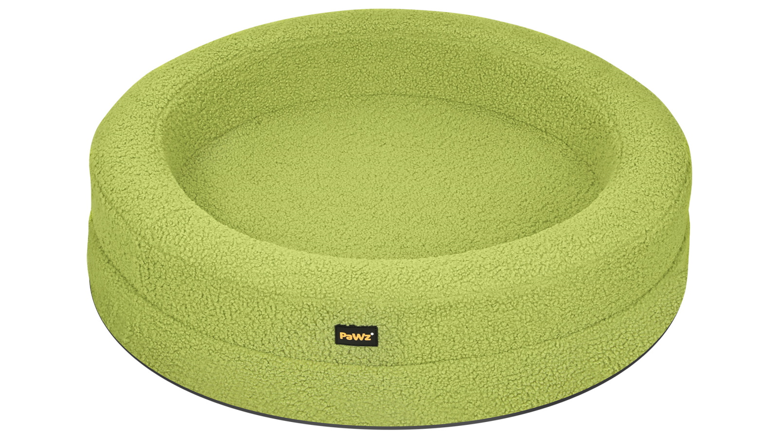 PaWz Medium Round Memory Foam Dog Bed - Green
