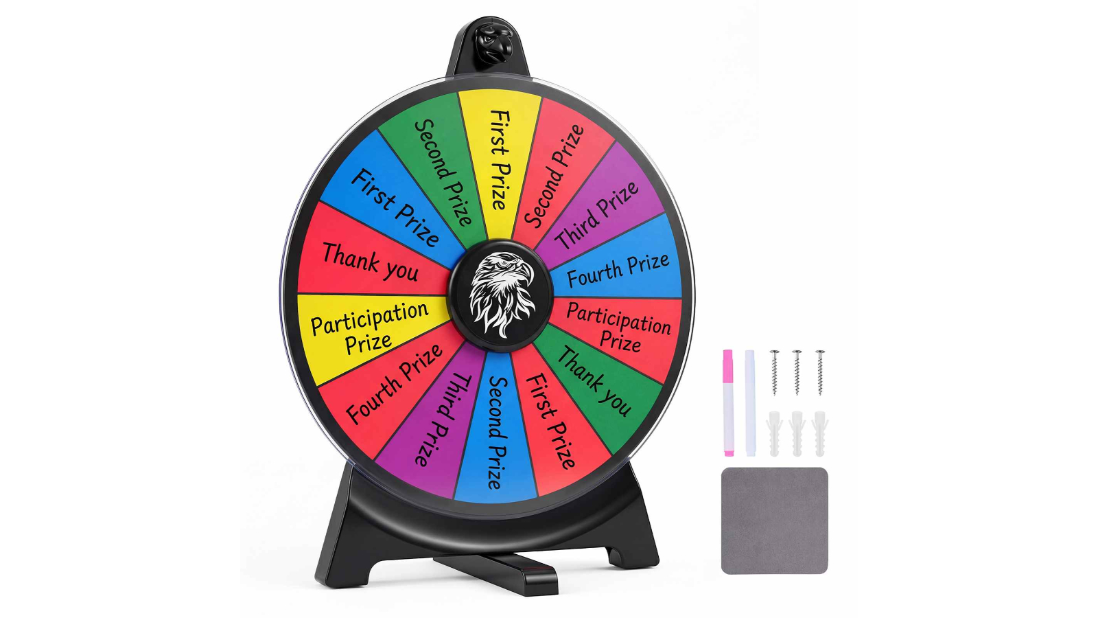Costway 29cm Fortune Game 14-Slot Spinning Prize Wheel Carnival Party