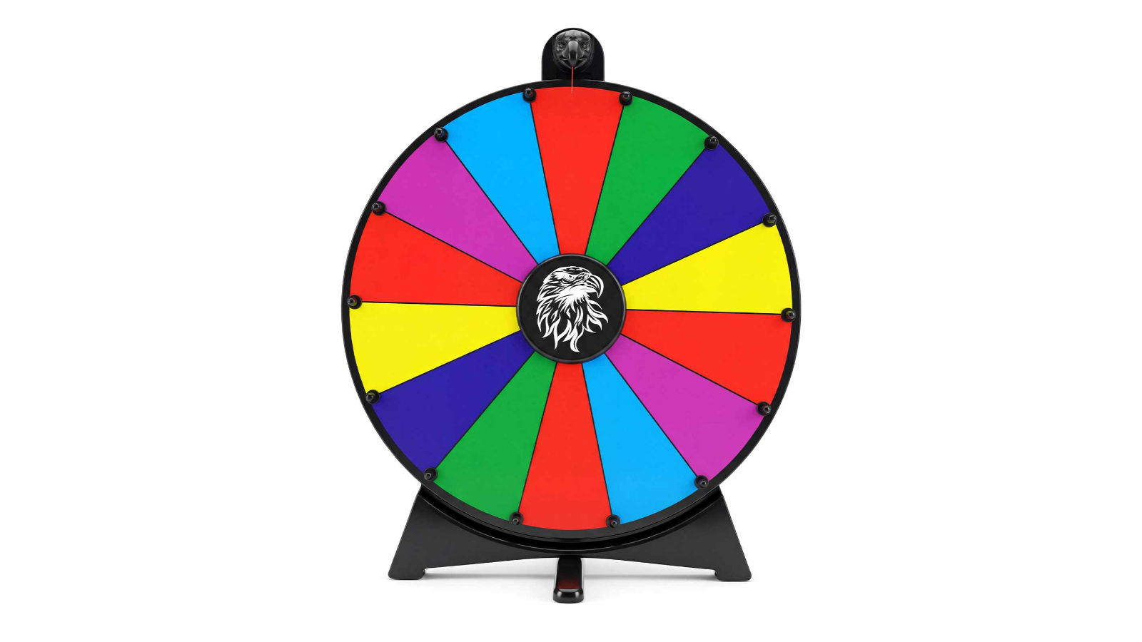 Costway 50cm Fortune Game 14-Slot Tabletop Spin Prize Wheel with Pointer