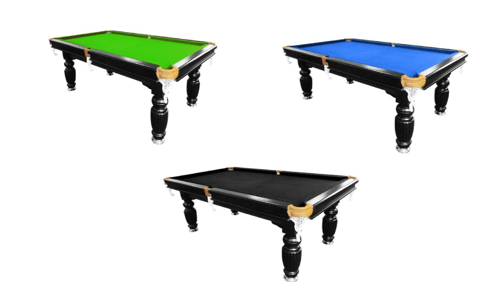 TopOne Sports 7ft Slate Black Frame Billiard Table with Accessories Package