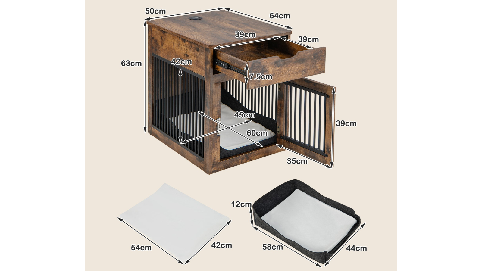 Black Dog 1/48 Scale Food Supplies Diorama Set - Wooden Crates, Bottles & Vegetable Holders