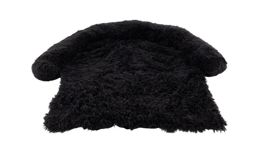 Costway Dog Anti-Anxiety Black Sofa Bed with Anti-Slip Bottom and Neck Bolster