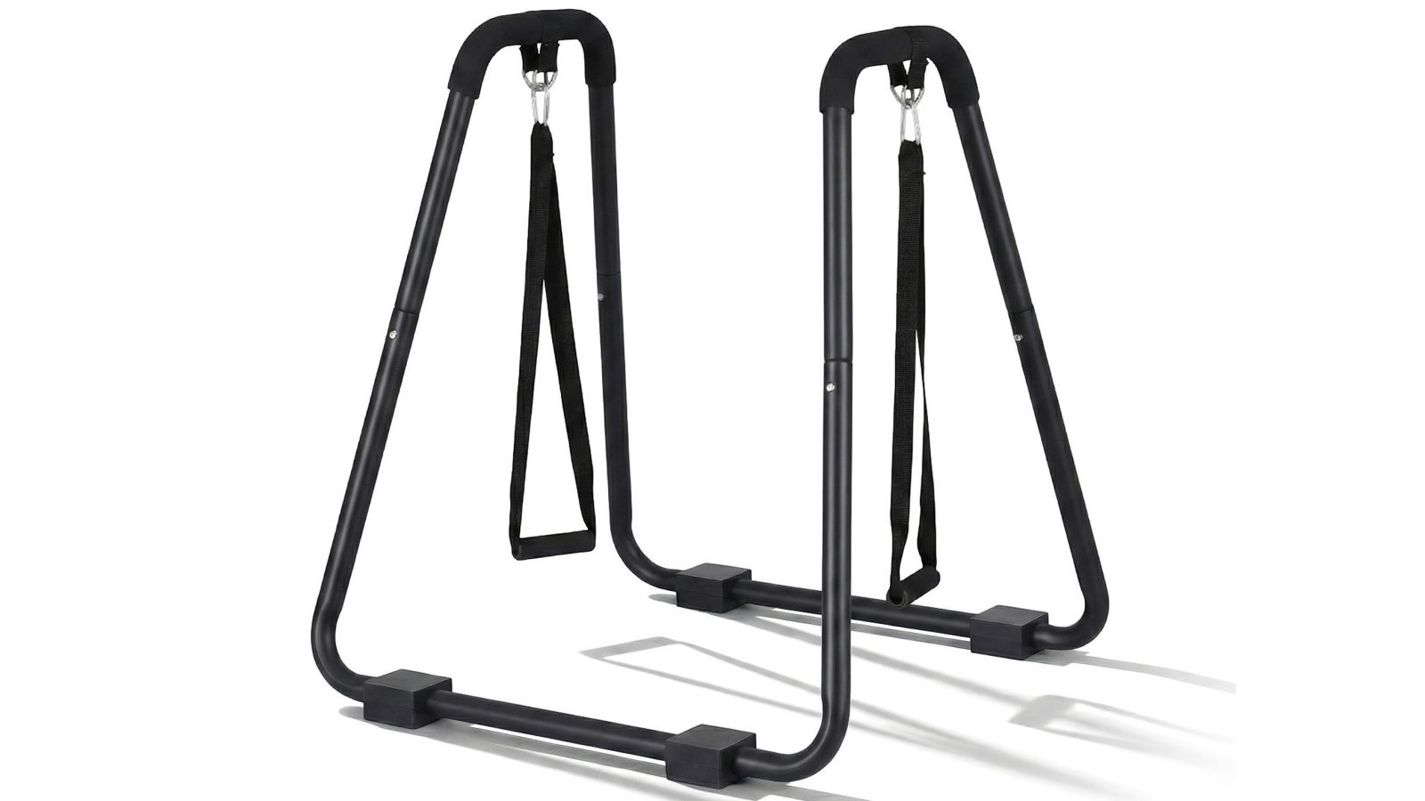 Everfit Dip Station Parallel Bars Heavy Duty Home Gym Stand Calisthenics - Black