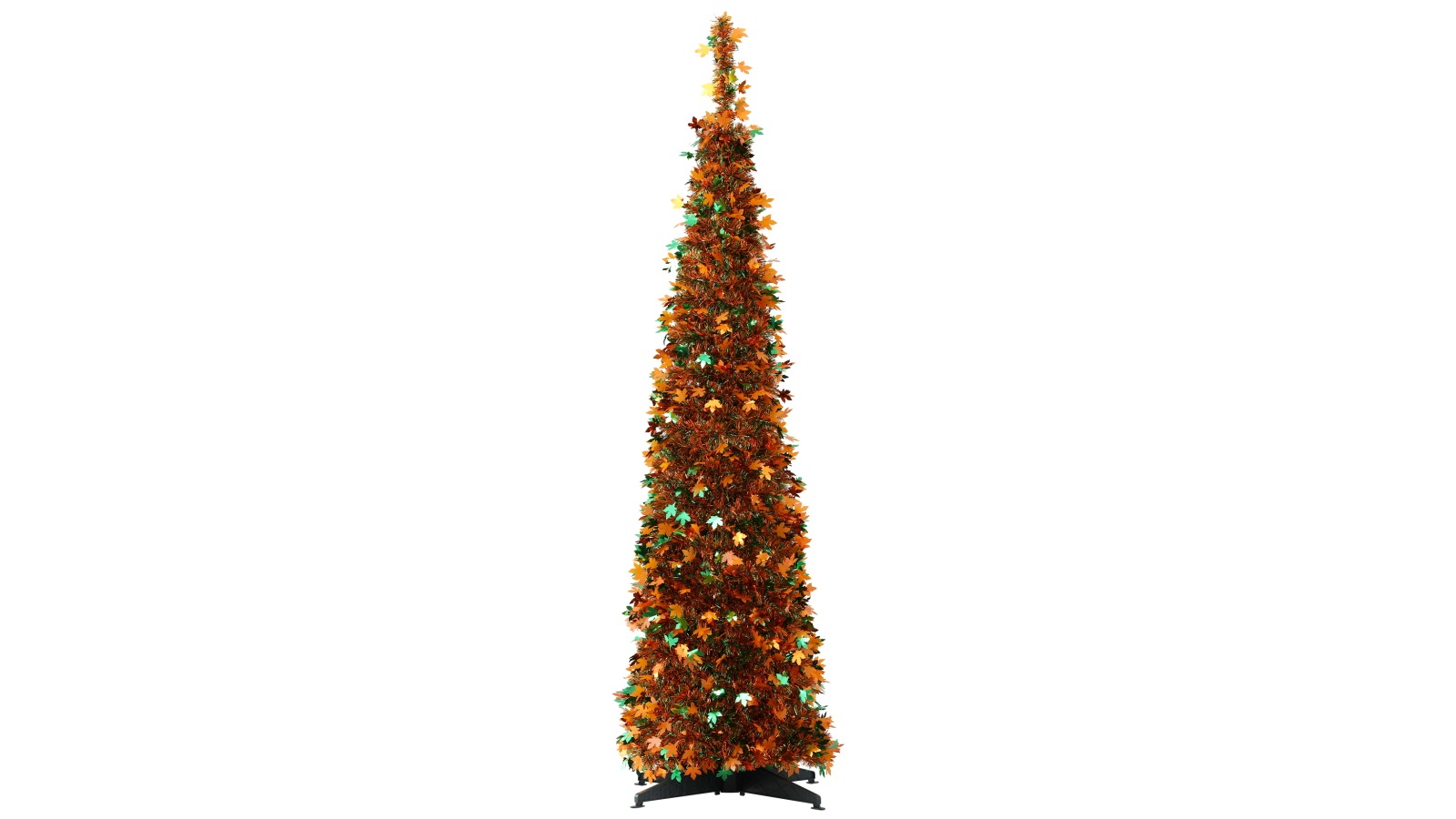Jingle Jollys 160cm Pop-Up Artificial Christmas Tree with Golden Maple Leaf
