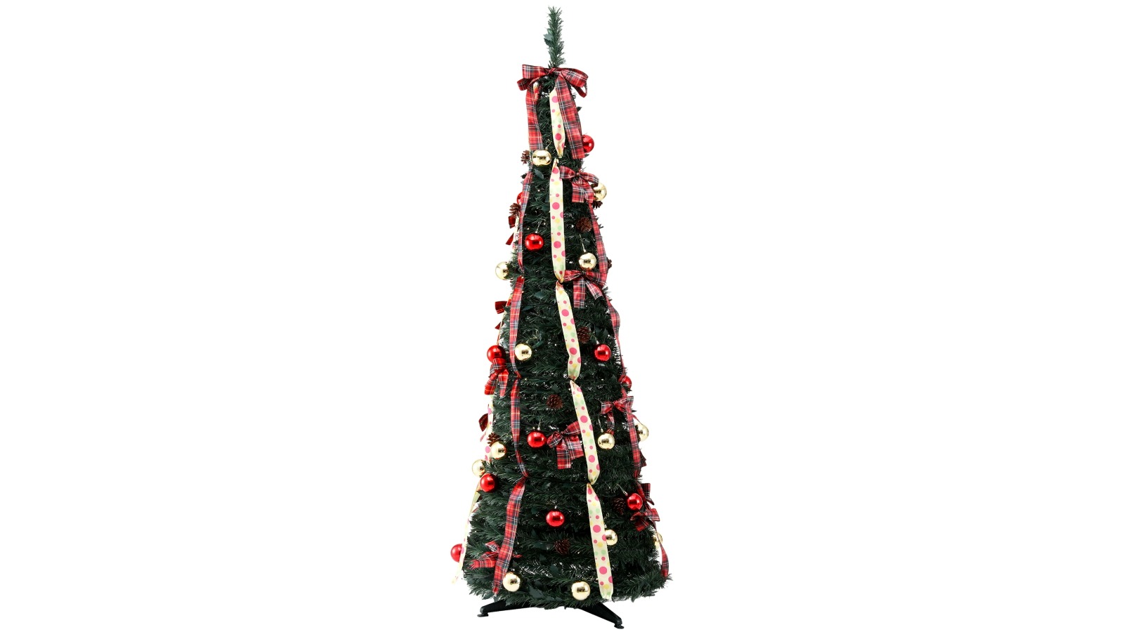 Jingle Jollys 197cm Pre-Decorated Pop-Up Artificial Christmas Tree