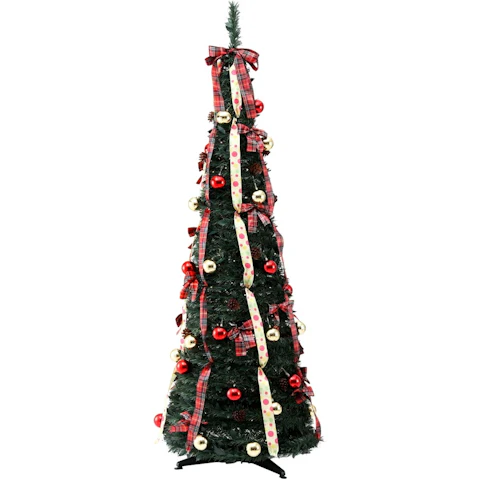 Jingle Jollys 197cm Pre-Decorated Pop-Up Artificial Christmas Tree