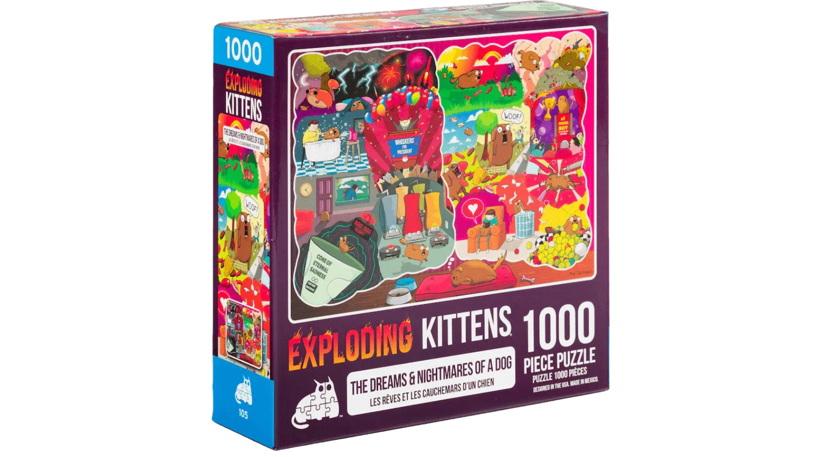 Exploding Kittens 1000 Piece The Dreams and Nightmares of a Dog Puzzle