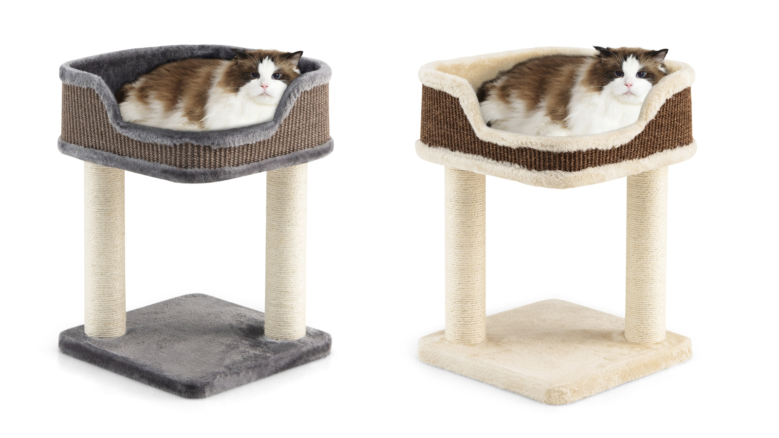 Costway 50cm Cat Tree Tower House Bed Sisal Scratching Posts