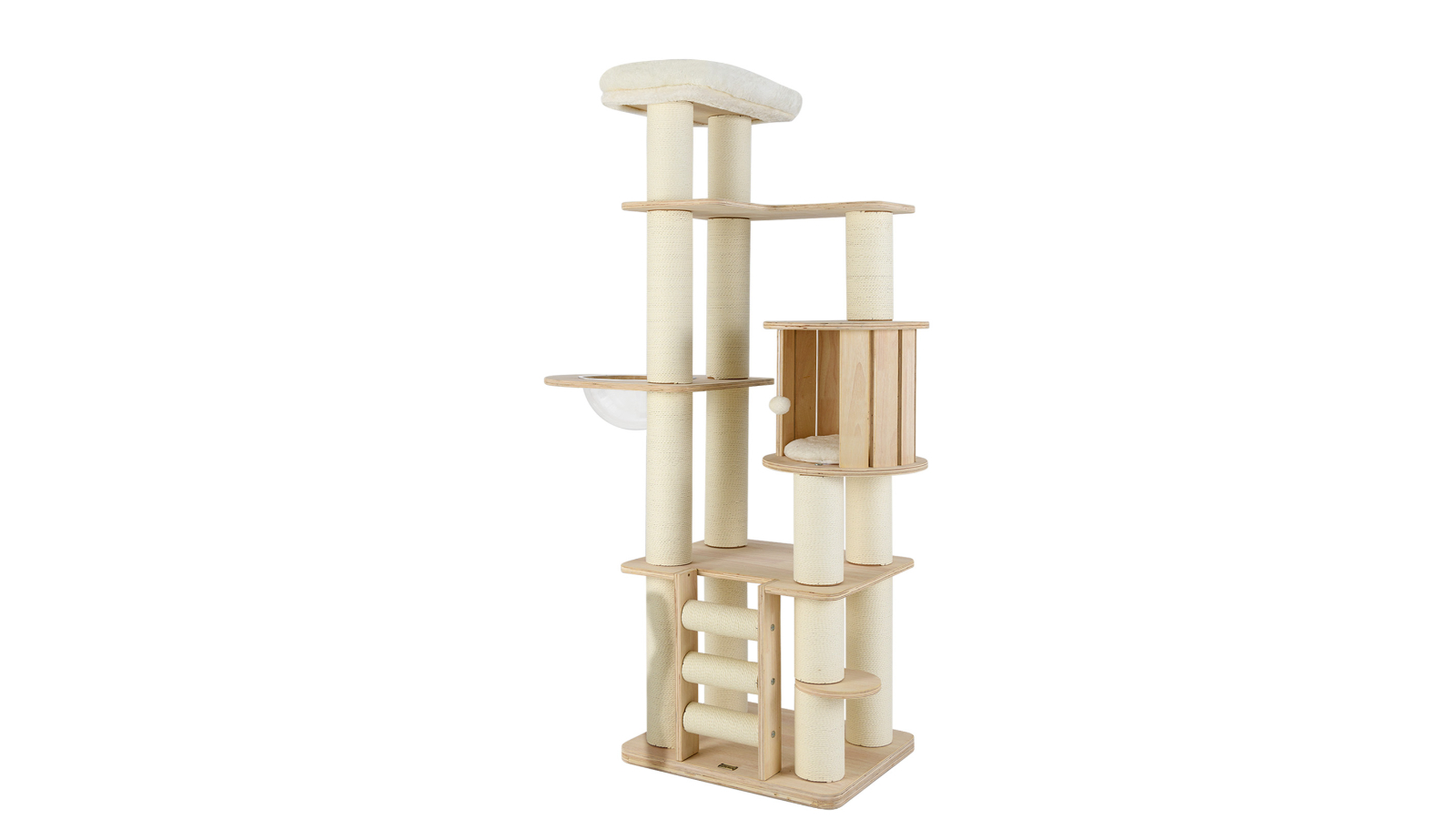 Costway 1.8metre Wooden Multi-Layer Cat Tree